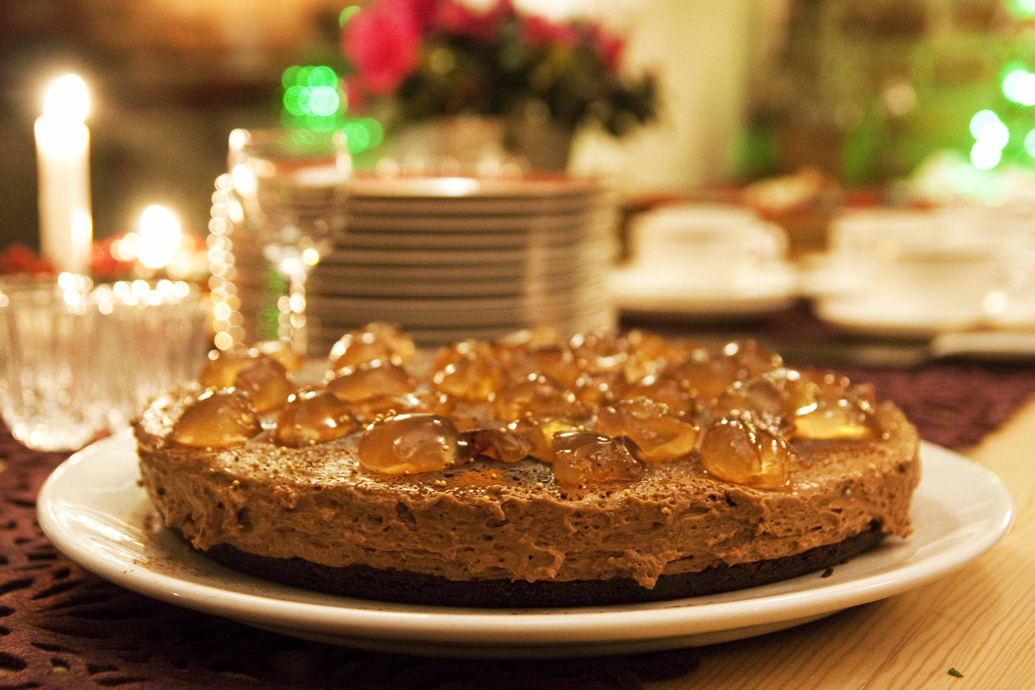 Dato nettstedet glutenfri og valnøtt kake